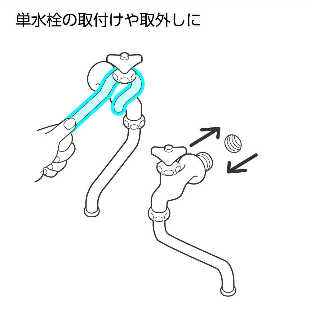 単水栓の取り外しに