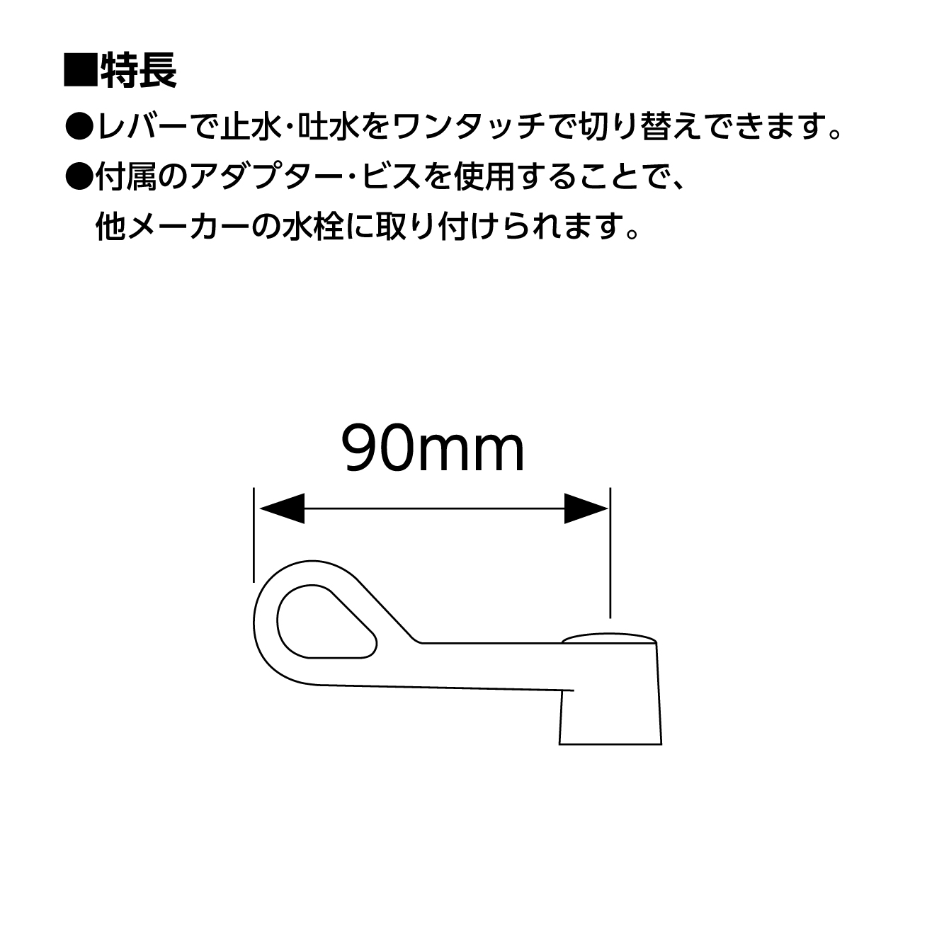 特長、サイズ