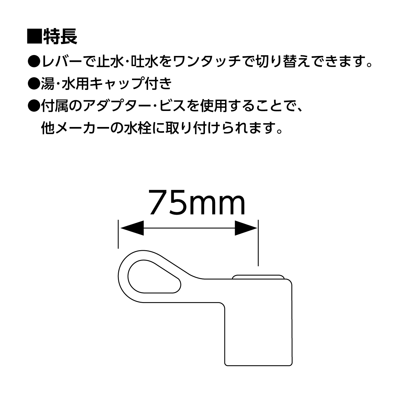 特長、サイズ