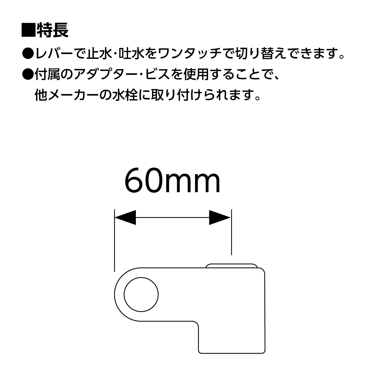 特長、サイズ