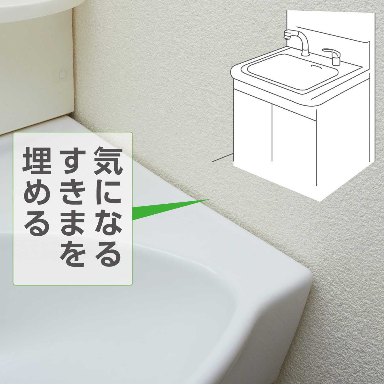 気になるすきまを埋める