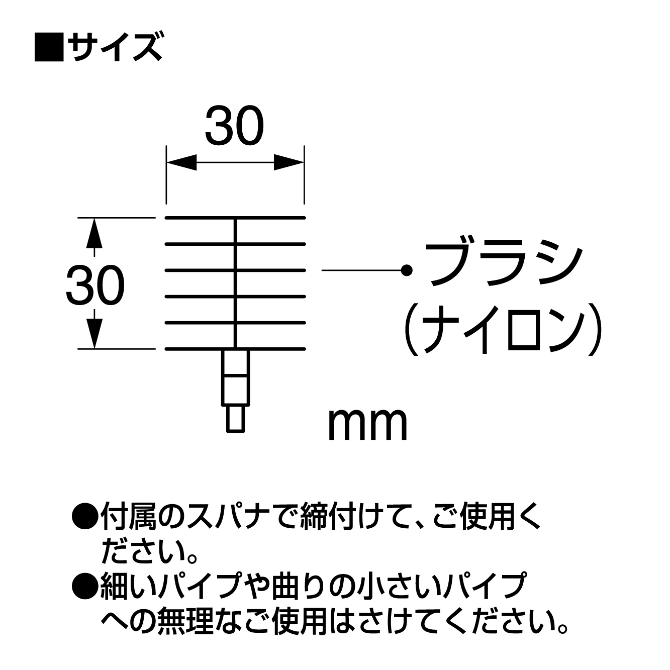 サイズ、特長