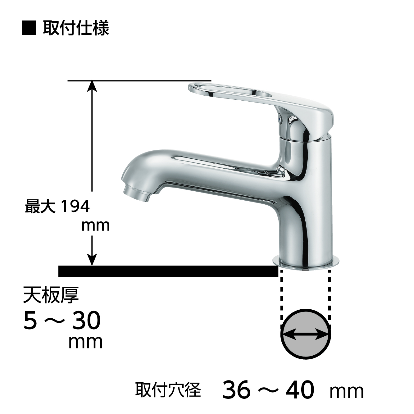 取付ピッチ