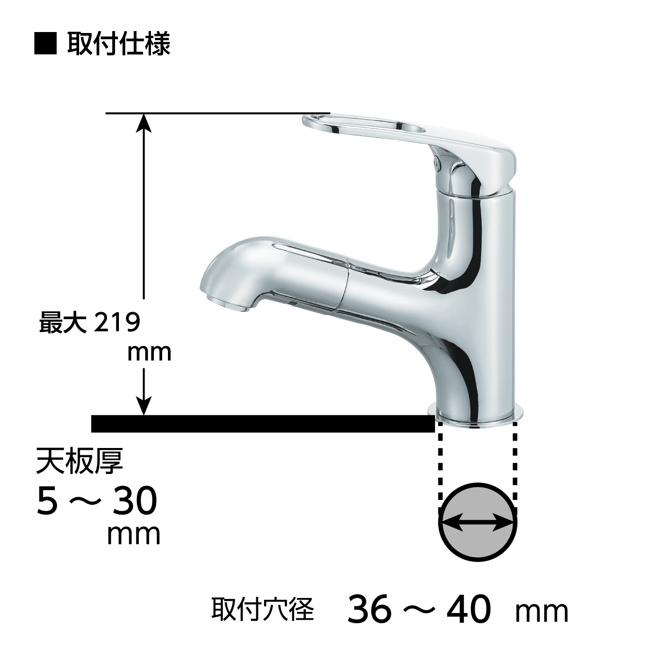 取付ピッチ