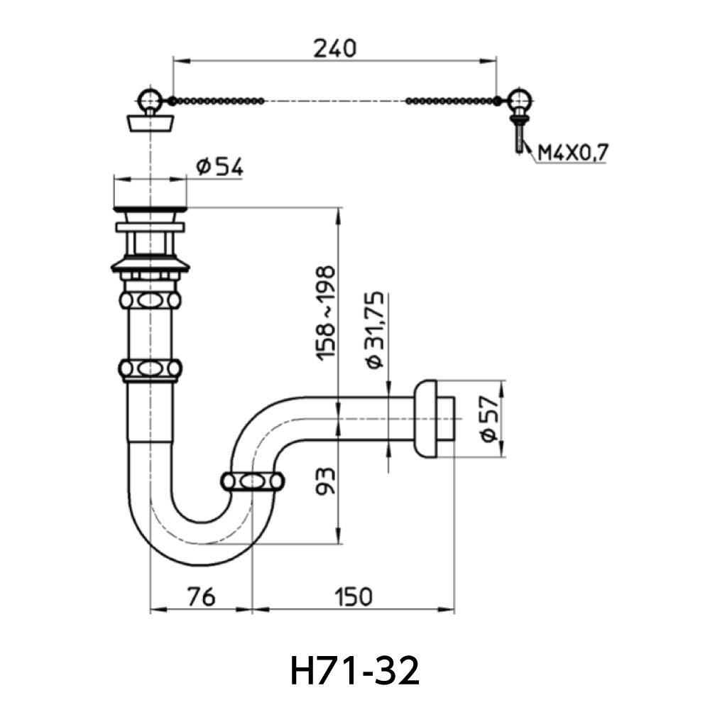 サイズ：H71-32