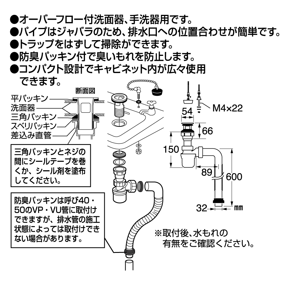 部品説明、サイズ