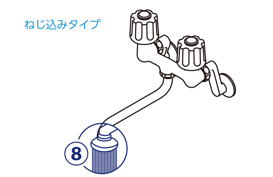 キッチンシャワーを付けえて使いやすく便利