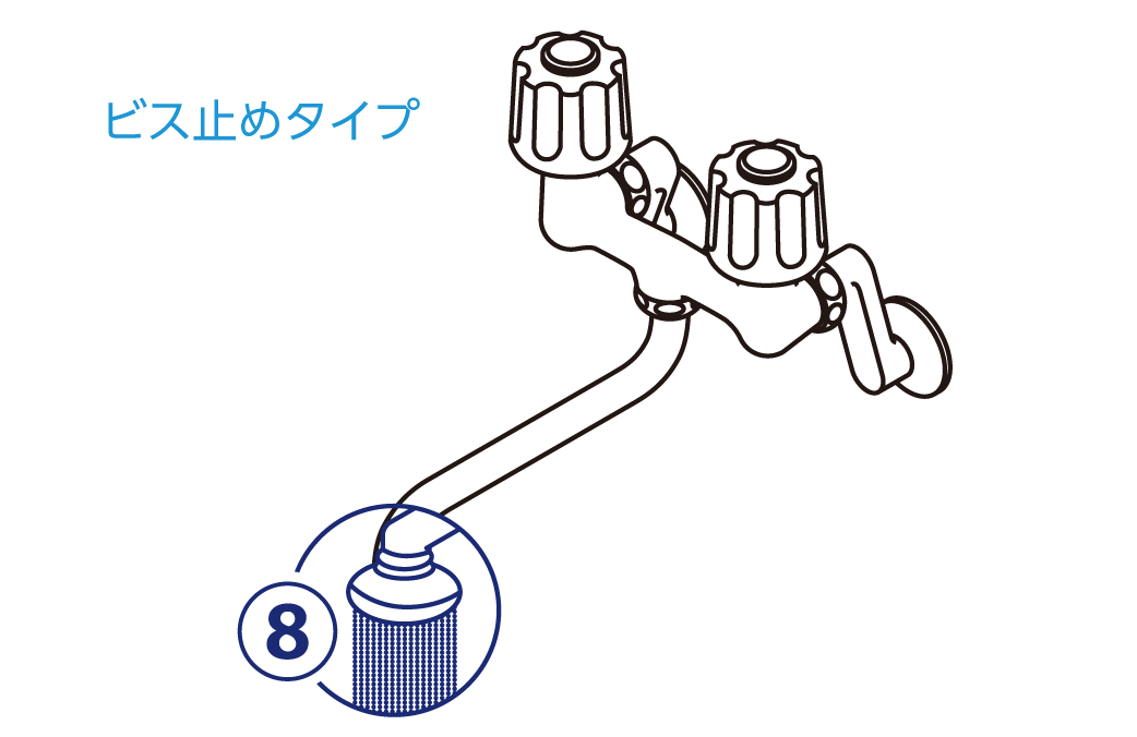 キッチンシャワーを付けえて使いやすく便利